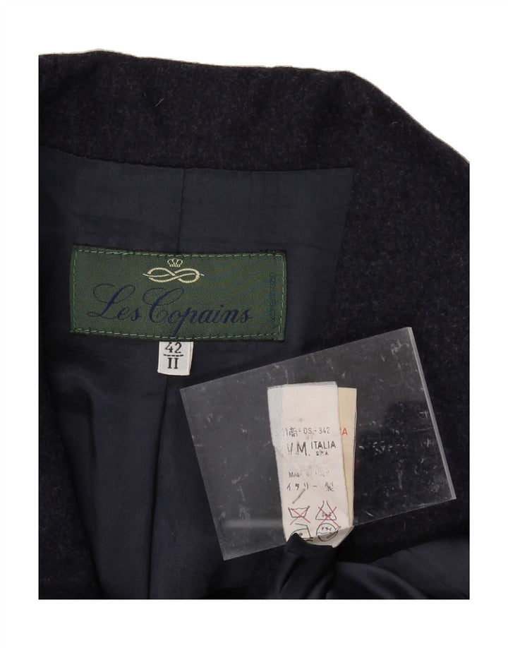 LES COPAINS Womens Double Breasted Blazer Jacket IT 42 Medium Navy Blue Vintage Les Copains and Second-Hand Les Copains from Messina Hembry 