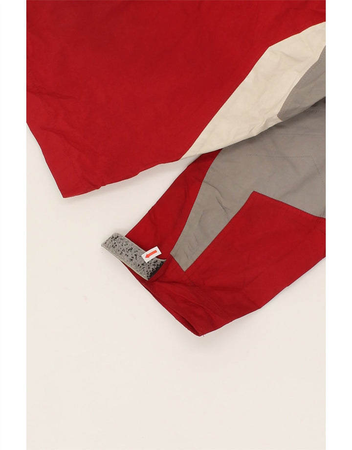 COLUMBIA Boys Titanium Rain Jacket 14-15 Years Red Colourblock Nylon Vintage Columbia and Second-Hand Columbia from Messina Hembry 