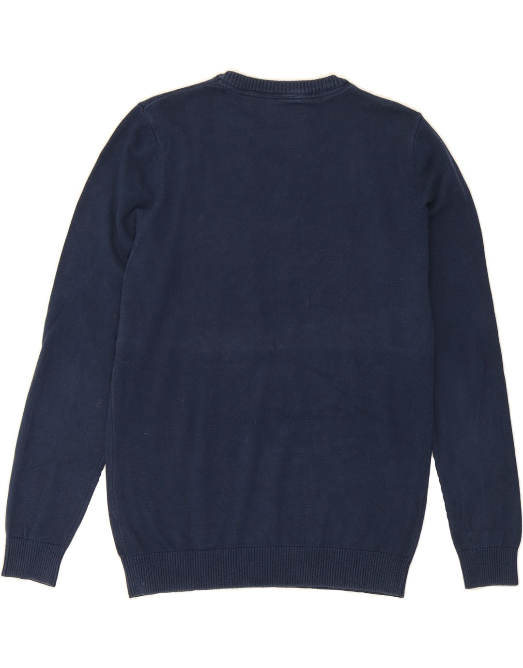 JACK & JONES Mens Crew Neck Jumper Sweater Medium Navy Blue Vintage Jack & Jones and Second-Hand Jack & Jones from Messina Hembry 