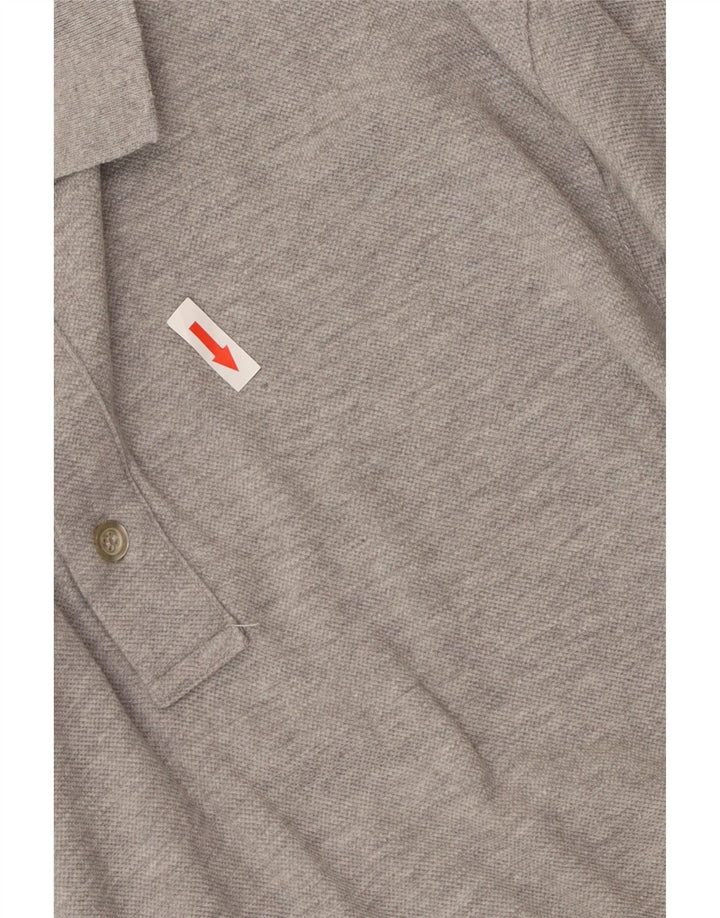 Calvin Klein langærmet herre poloshirt mellemgrå