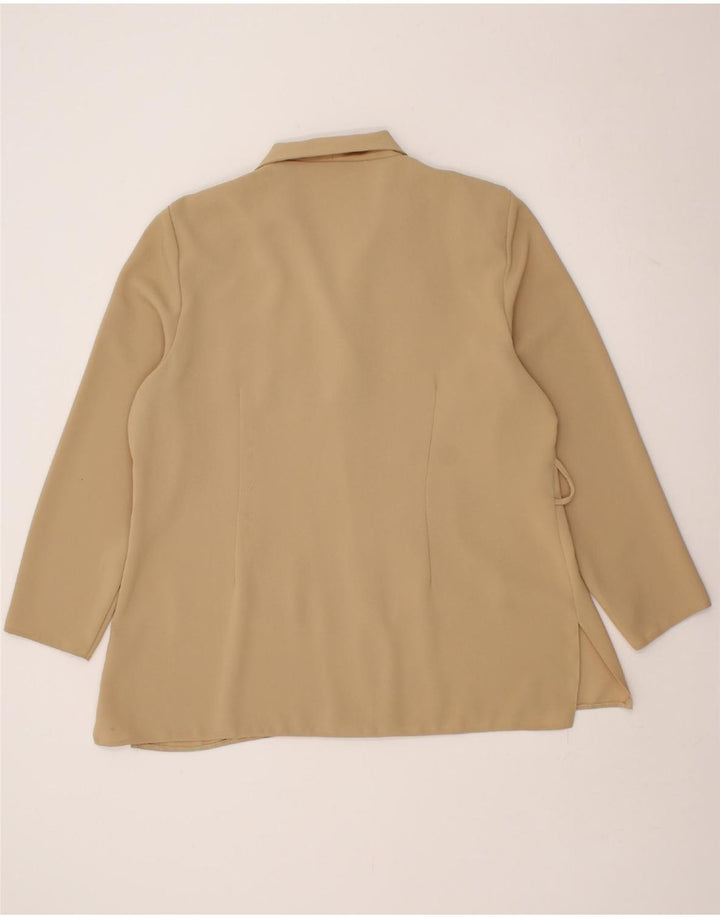 ETAM Womens 4 Button Blazer Jacket UK 20 2XL Beige Vintage Etam and Second-Hand Etam from Messina Hembry 