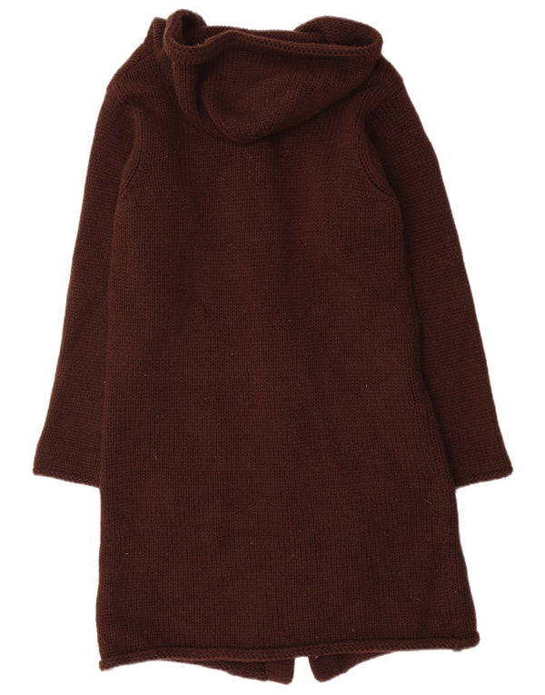 Benetton Womens Oversized hættetrøje cardigan UK 10 Small Brown