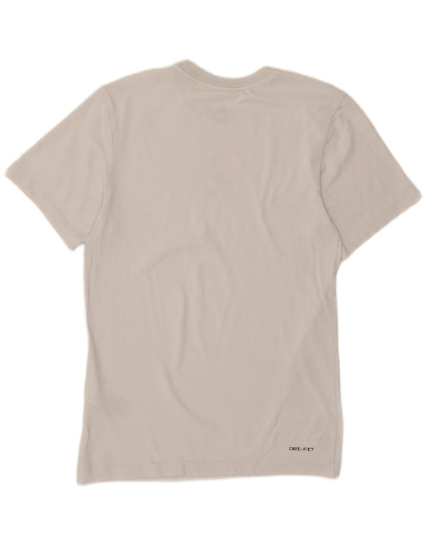 Jordan Herre grafisk T-shirt top XS grå bomuld