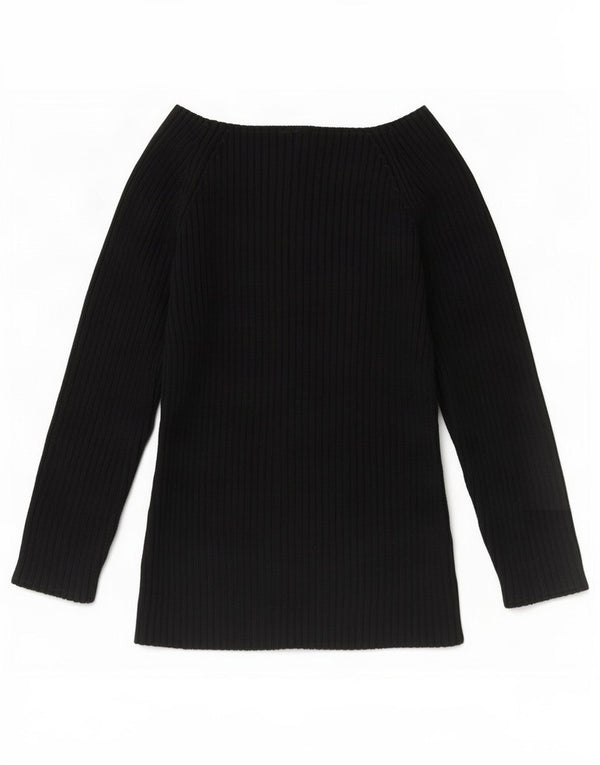 Gap Dame Top 3/4 ærme UK 12 Medium Sort Bomuld