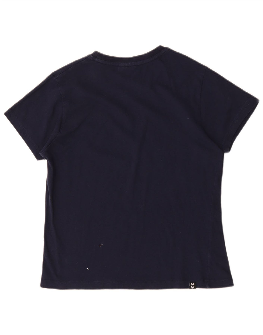 Hummel Dame Grafisk T-Shirt Top UK 14 Medium Navy Blue
