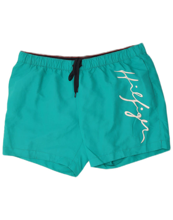Tommy Hilfiger Herre Grafisk Regular Fit svømmeshorts 4XL turkis
