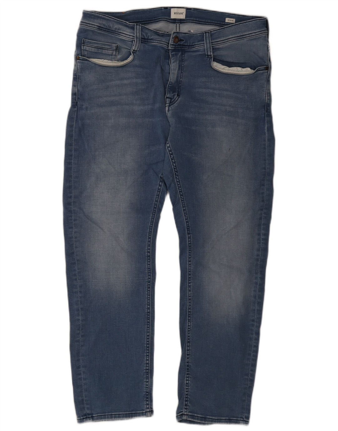 Mustang Herre Oregon Slim Jeans W35 L30 Blå Bomuld