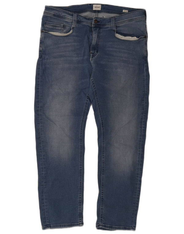 Mustang Herre Oregon Slim Jeans W35 L30 Blå Bomuld