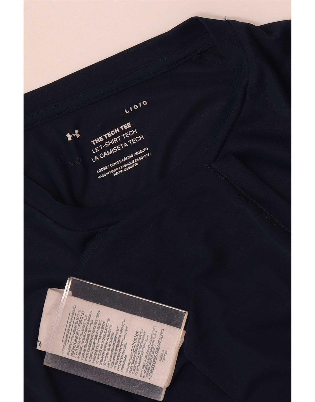 Under Armour Herre T-Shirt Top Stor Marineblå Polyester