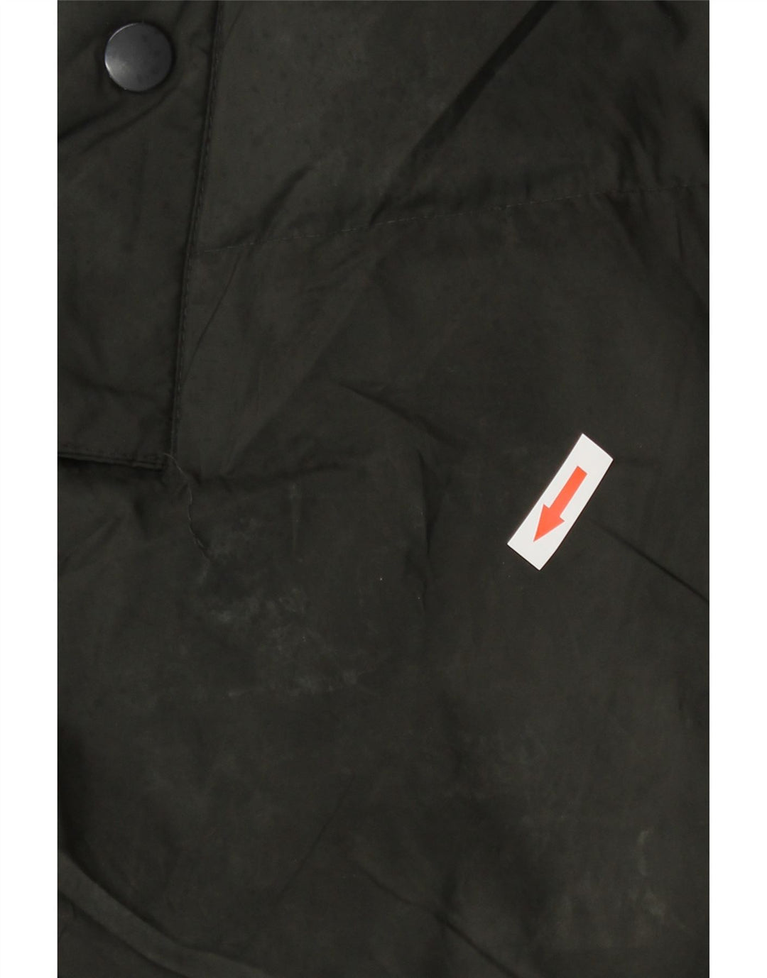 Zara Womens Oversized hættepolstret frakke UK 10 Small Black Nylon