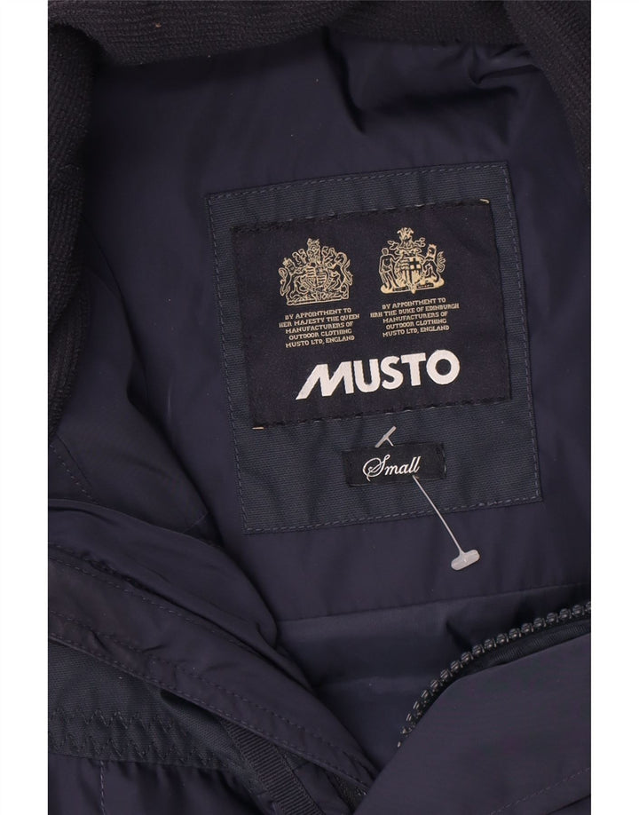 Musto Herre polstret jakke UK 36 Small Navy Blue Nylon