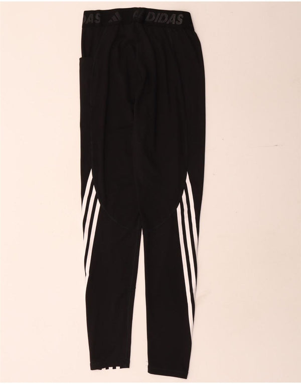 Adidas Graphic Leggings til kvinder UK 8 Small Black Polyester