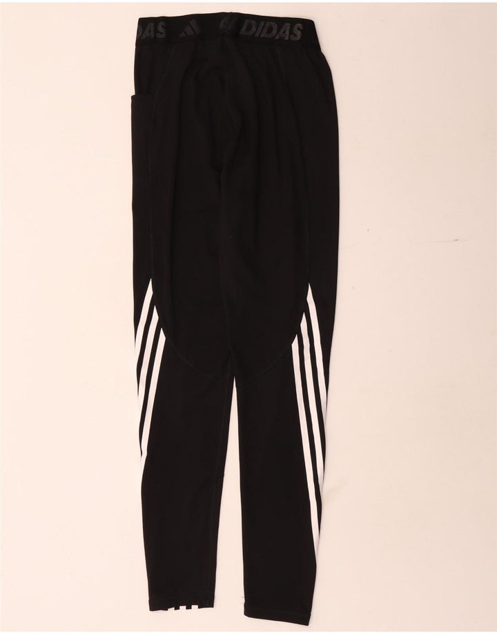 Adidas Graphic Leggings til kvinder UK 8 Small Black Polyester