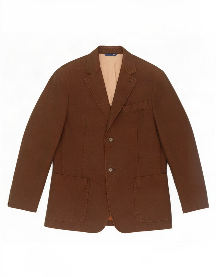 Trussardi Herre 2-knaps blazerjakke IT 50 Stor brun bomuld