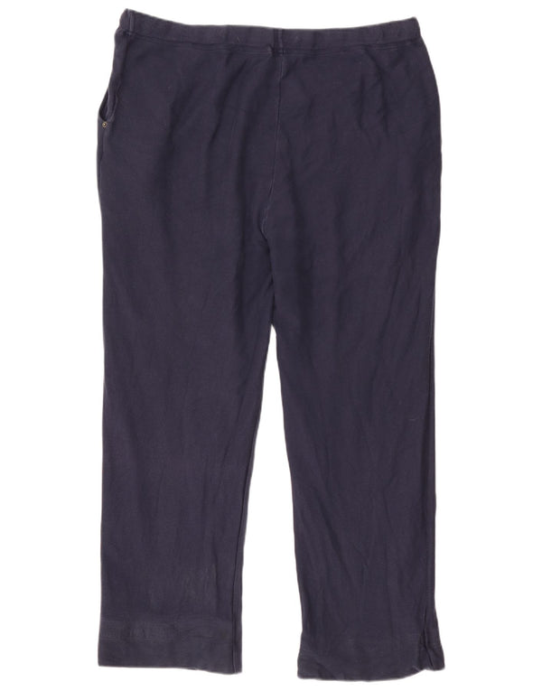 Marks & Spencer Træningsdragtsbukser til kvinder UK 22 2XL Marineblå Bomuld