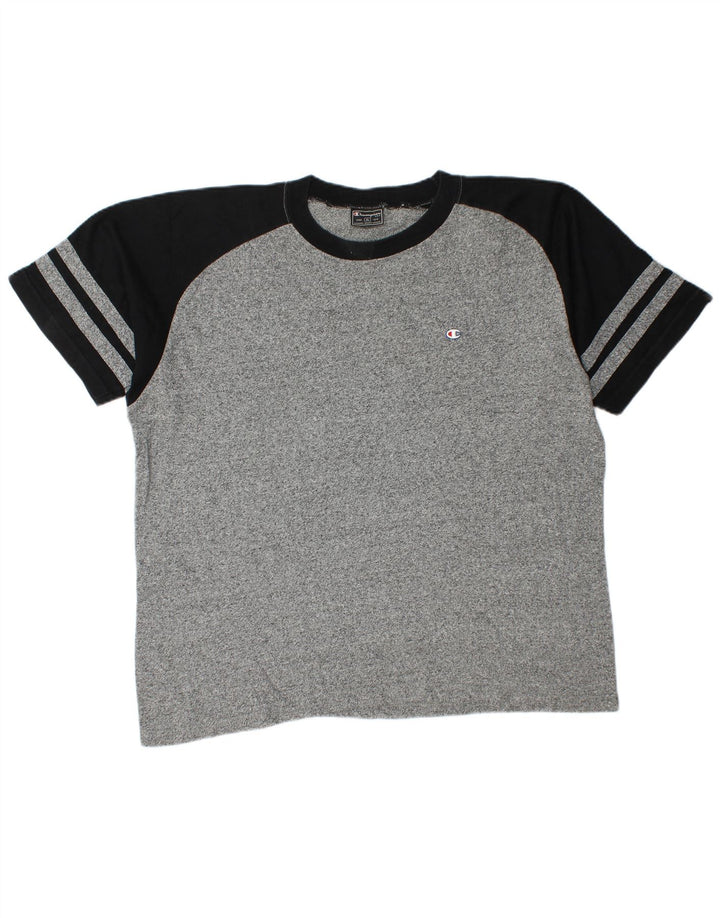 Champion Herre T-Shirt Top XL Grå Colourblock