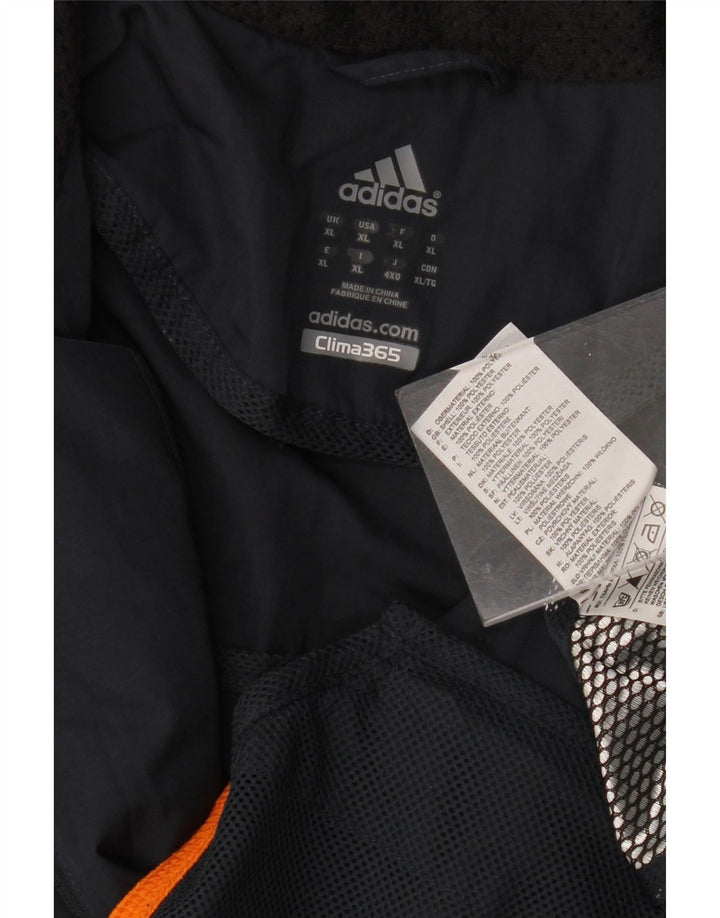 ADIDAS Herre Clima 365 Regnjakke UK 42 XL Navy Blue Polyester