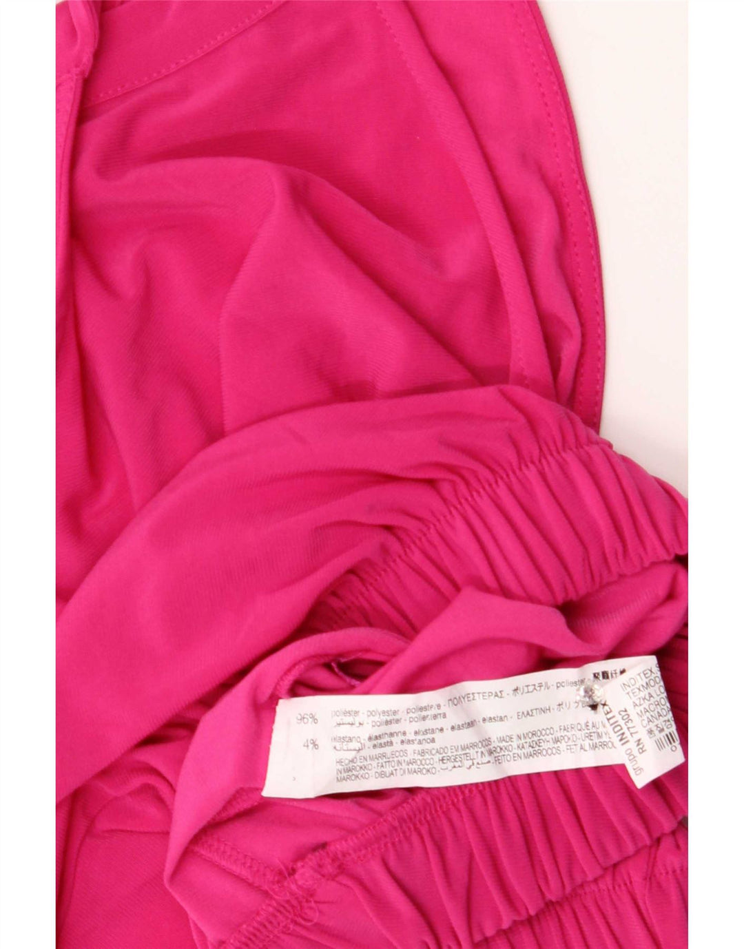 Zara Womens Crop Halter Top UK 8 Small Pink Polyester