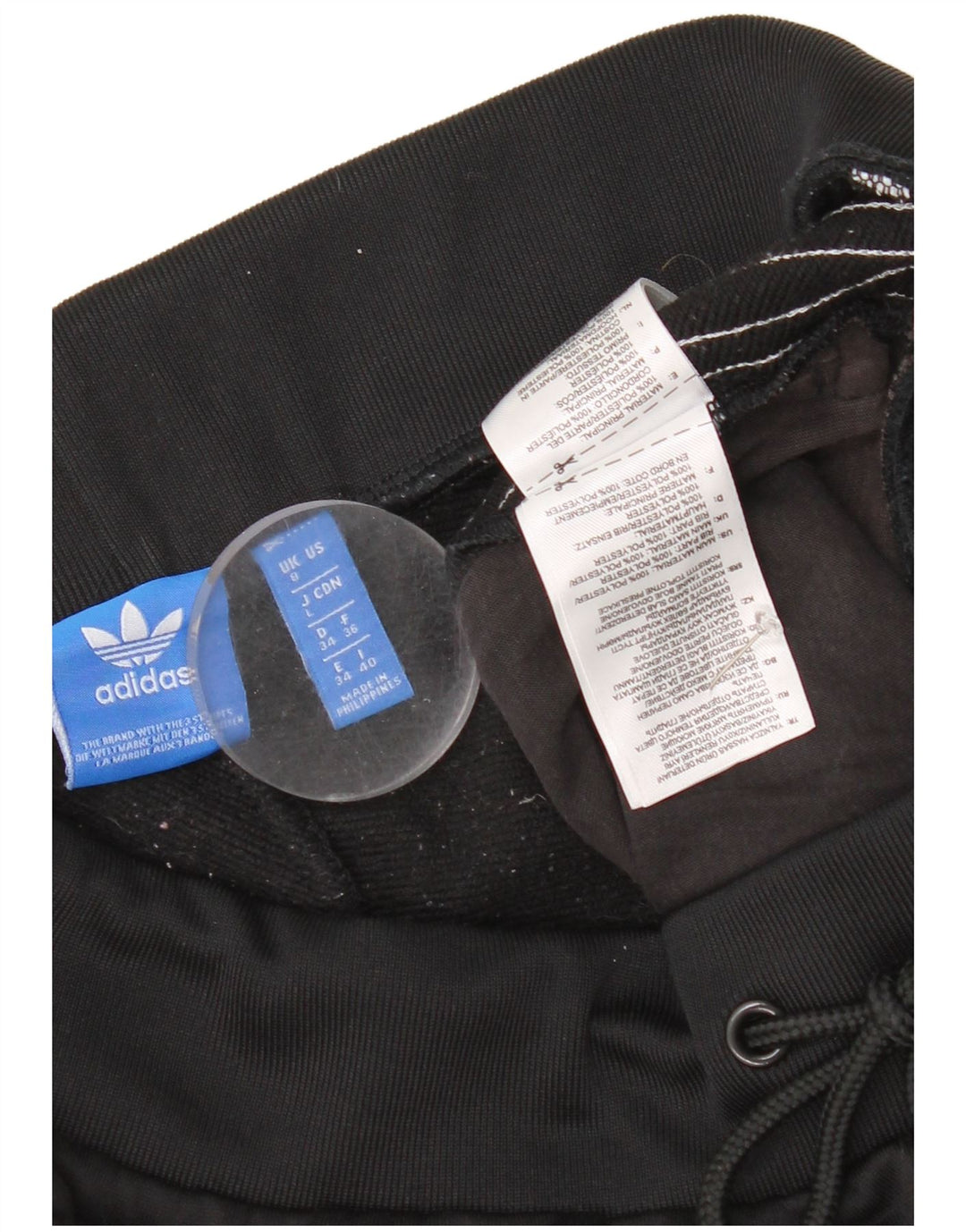 Adidas Dame træningsdragt Bukser Joggers UK 8 Small Black Polyester