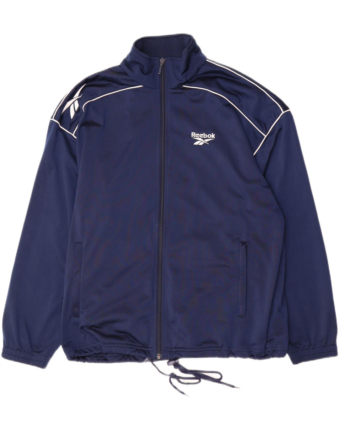 REEBOK Herre Loose Fit træningsdragt Top jakke Lille marineblå polyester