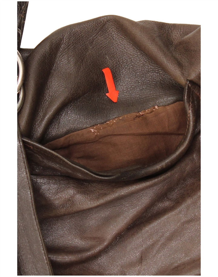 Vintage herre læderjakke UK 42 XL brunt læder