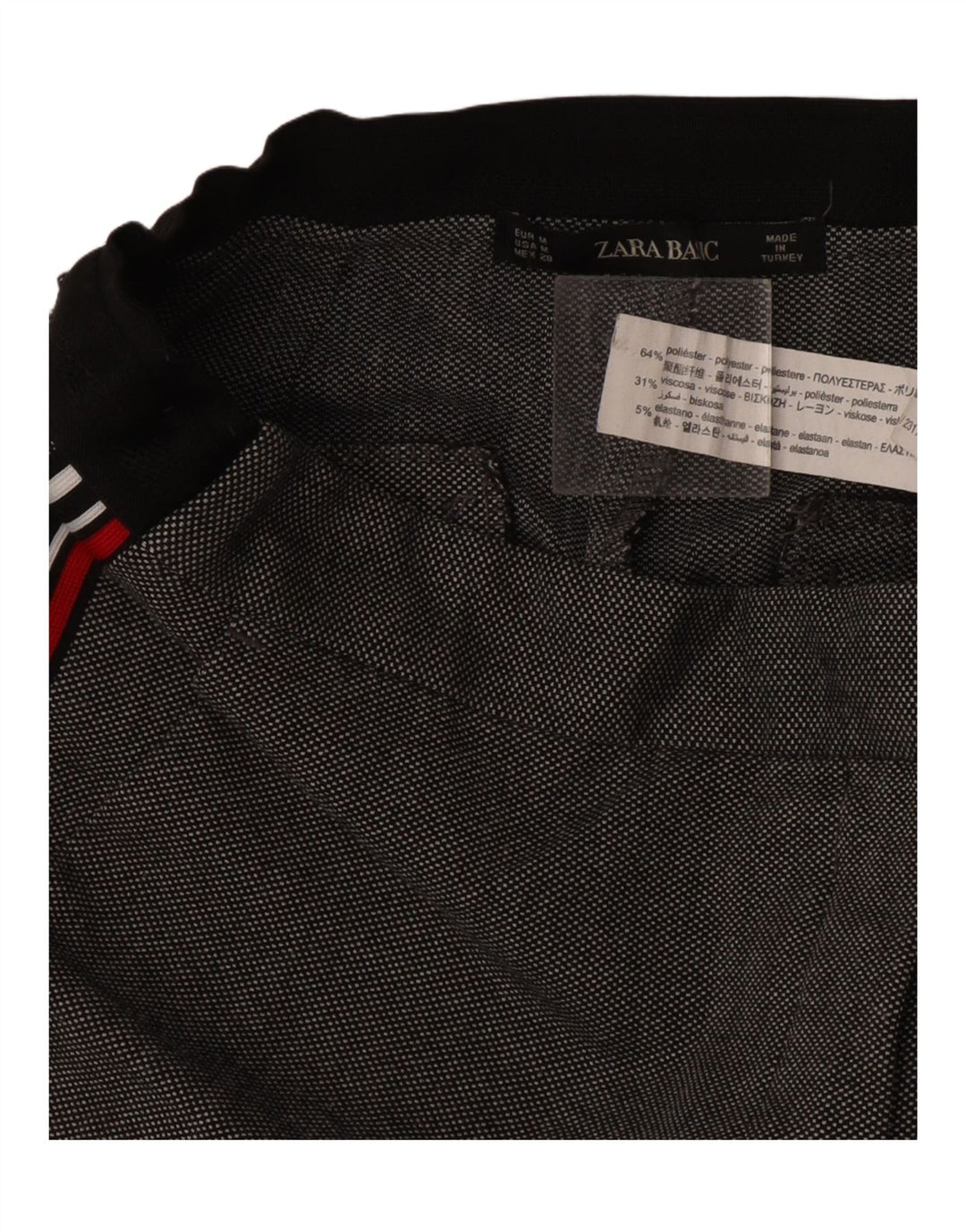Zara Womens Cropped Trousers Medium W28 L25 Grå Polyester