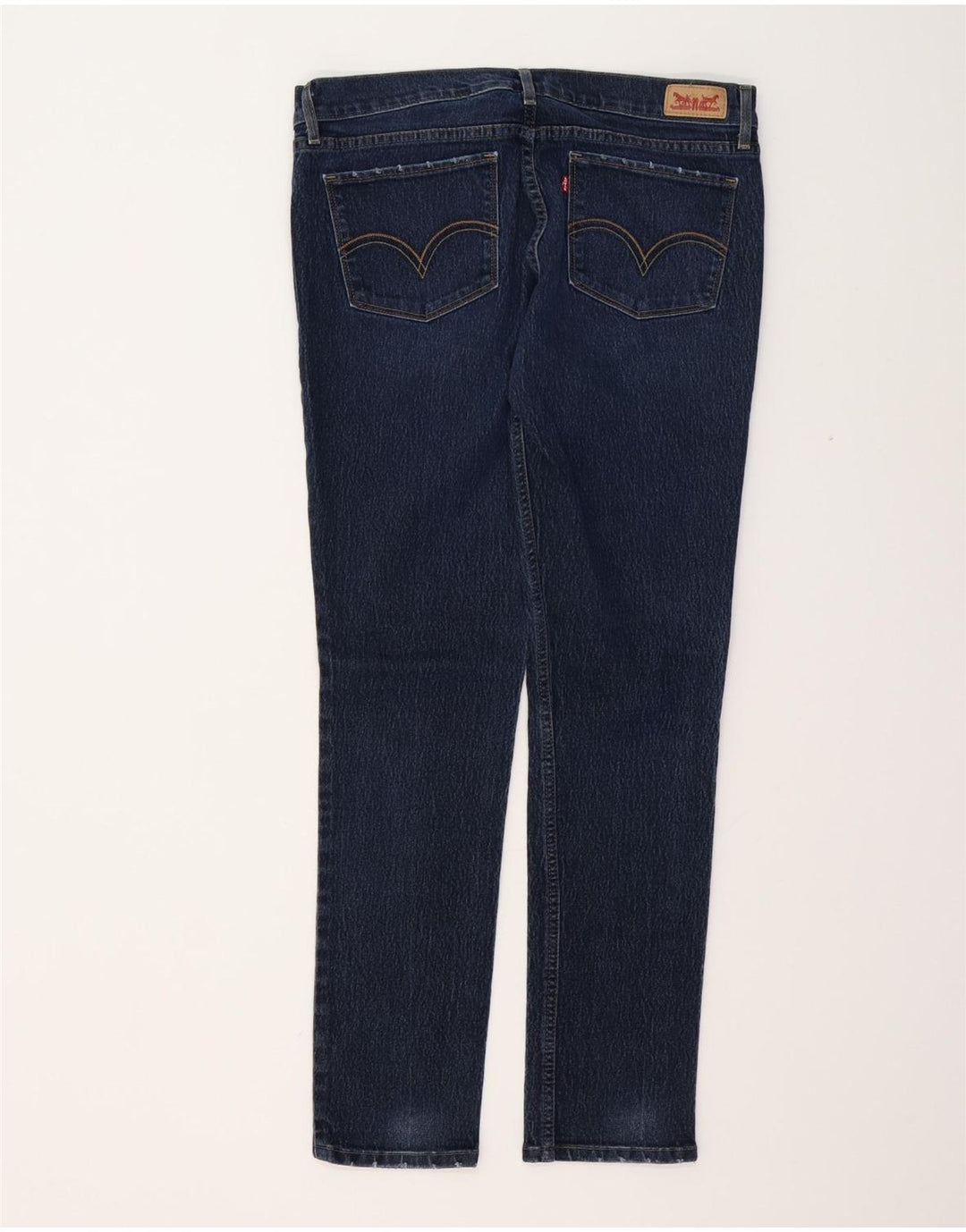 LEVI'S Dame 524 Skinny Jeans US 13 Large W31 L32 Marineblå Bomuld