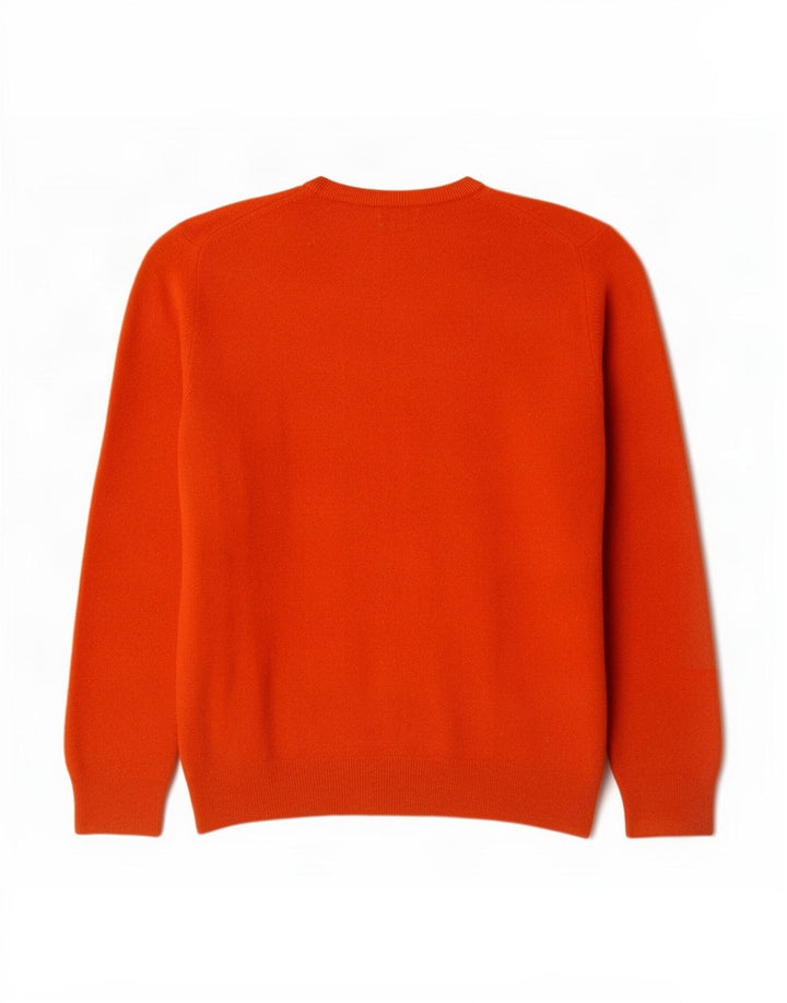 Gant Dame V-hals sweater UK 14 Stor Orange Uld