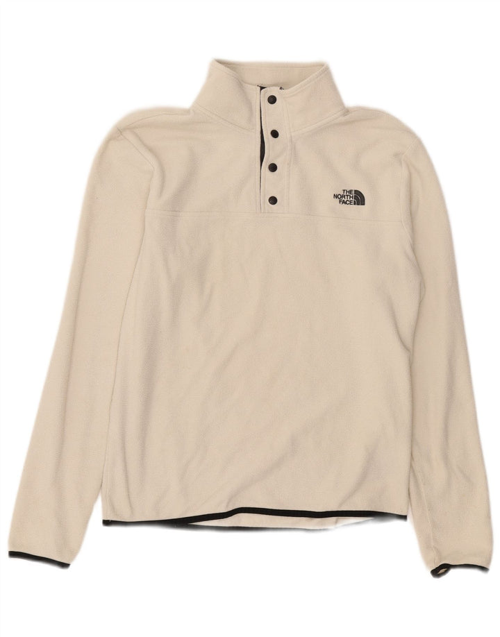 The North Face Herre Button Neck Fleece Jumper Lille Hvid Polyester