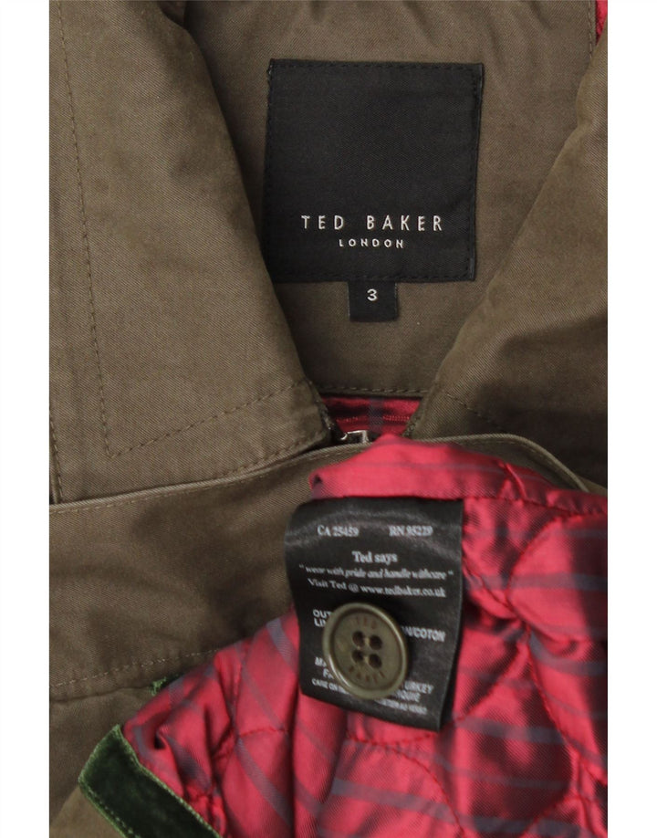 Ted Baker Bomberjakke til mænd str. 3 Medium Khaki Bomuld