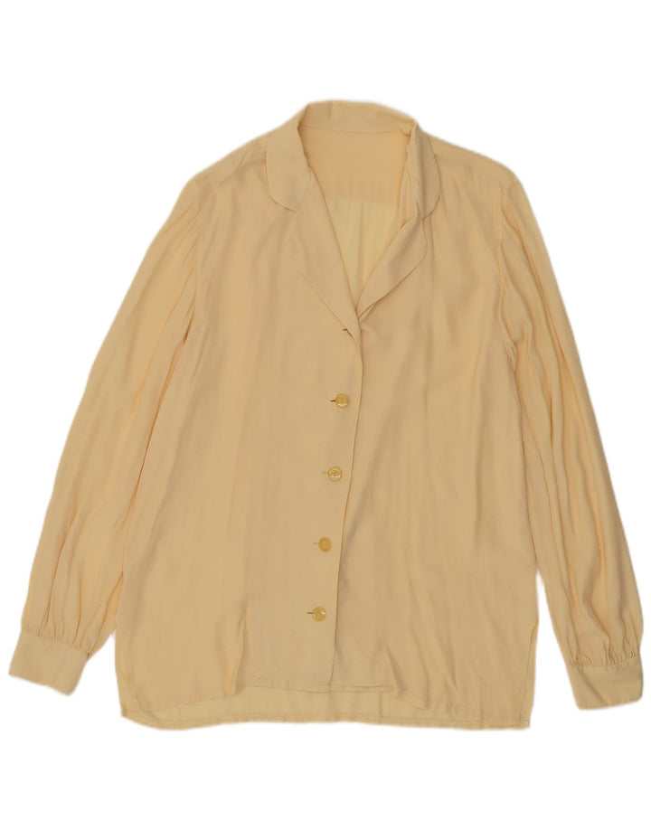 Vintage dameskjorte UK 16 Large Yellow