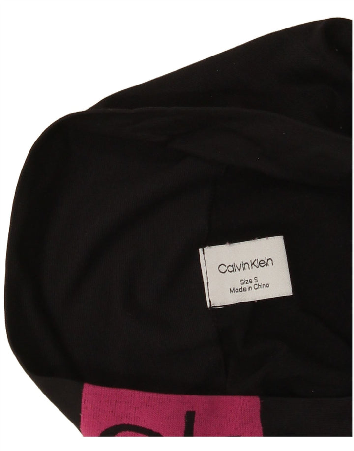 Calvin Klein Grafiske Leggings til kvinder UK 8 Lille sort polyamid