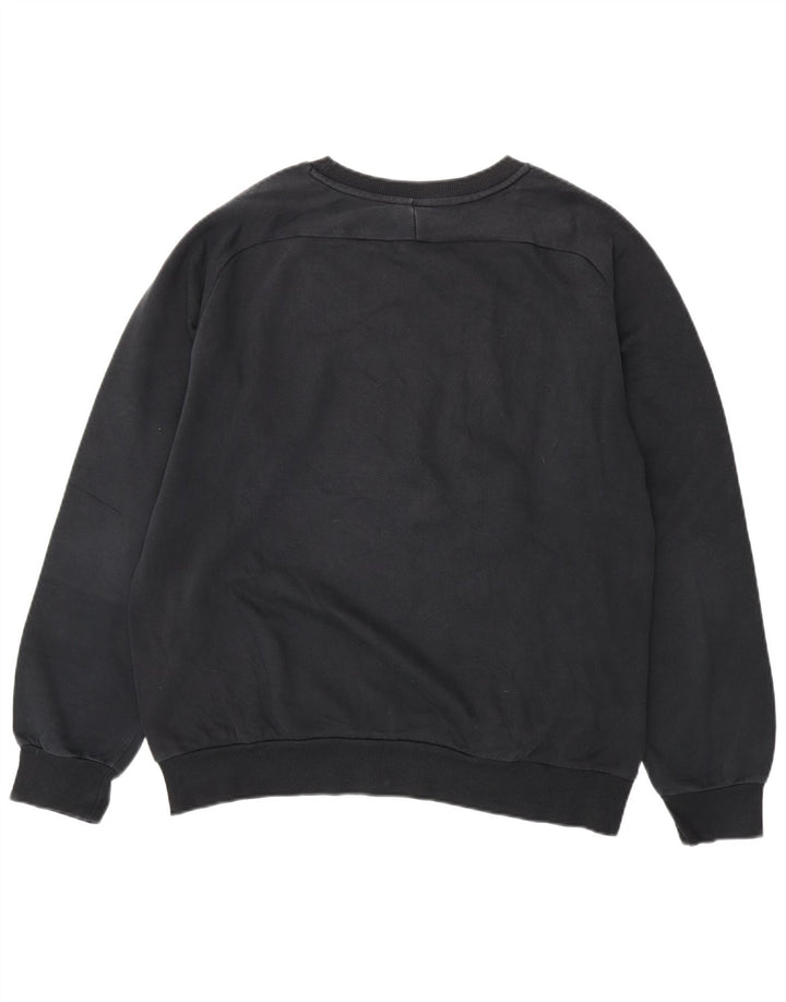 PUMA grafisk sweatshirt til mænd, stor sort