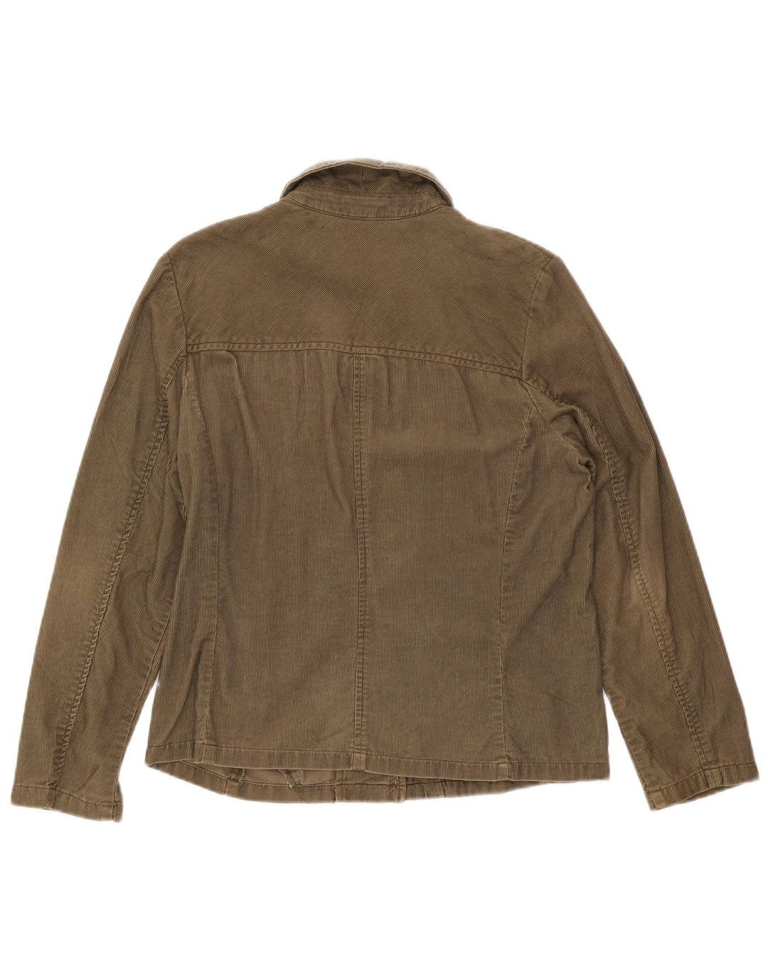 Eddie Bauer Dame fløjlsjakke UK 14 Medium Khaki Bomuld