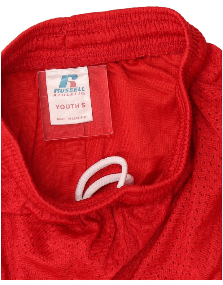 Russell Athletic Boys Sportsshorts 9-10 år Små røde nylon