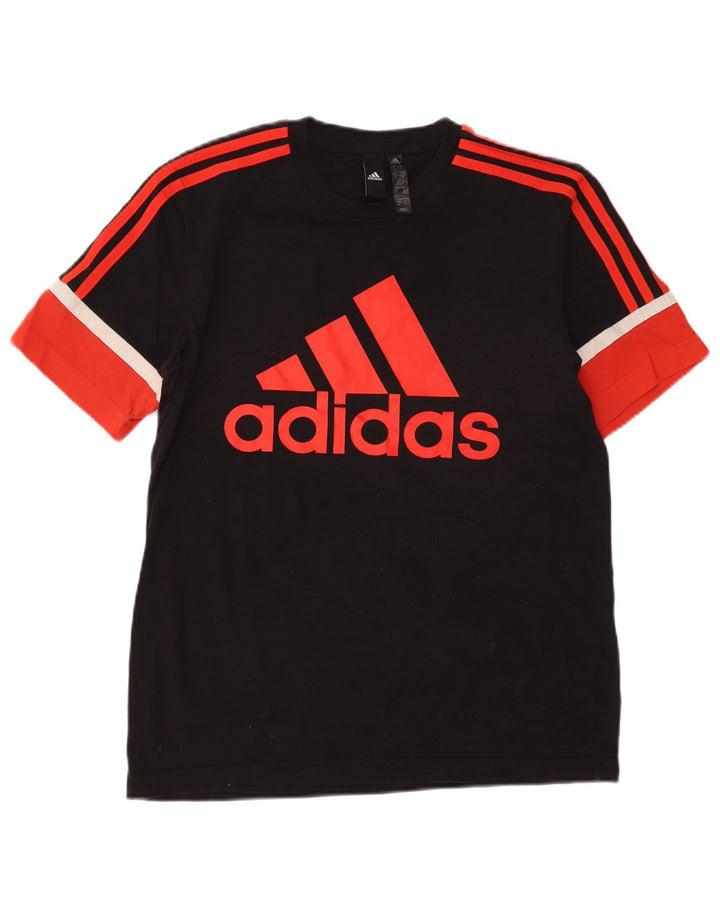 Adidas Grafisk T-shirt top til mænd, lille sort farveblok