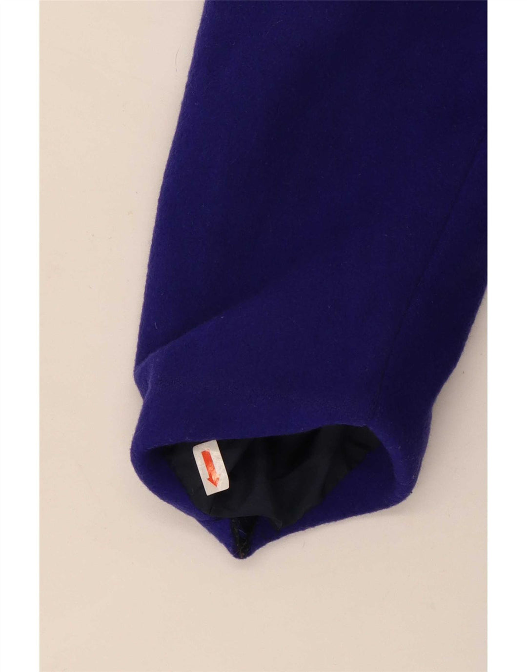 Vintage Dame Dobbeltradet Frakke UK 14 Medium Lilla Uld