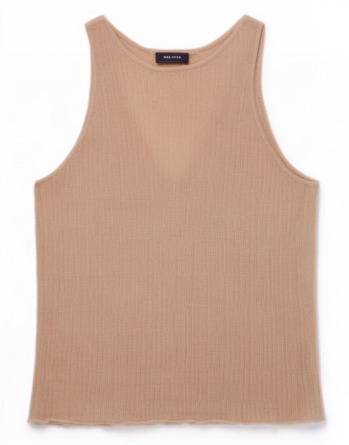 Zara Dame ærmeløs bluse Top UK 10 Small Grey Viscose