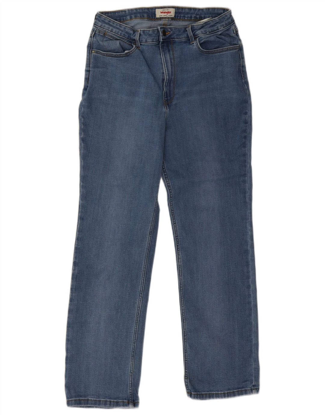 Wrangler Straight Jeans til mænd W32 L30 blå bomuld