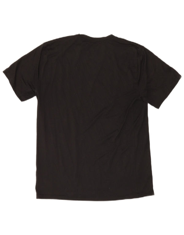 Nike Herre Dri Fit Grafisk T-Shirt Top Medium Sort Polyester