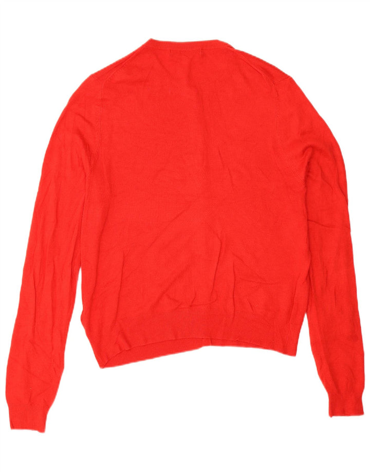 Marks & Spencer Dame Cardigan Sweater UK 14 Large Red Viscose