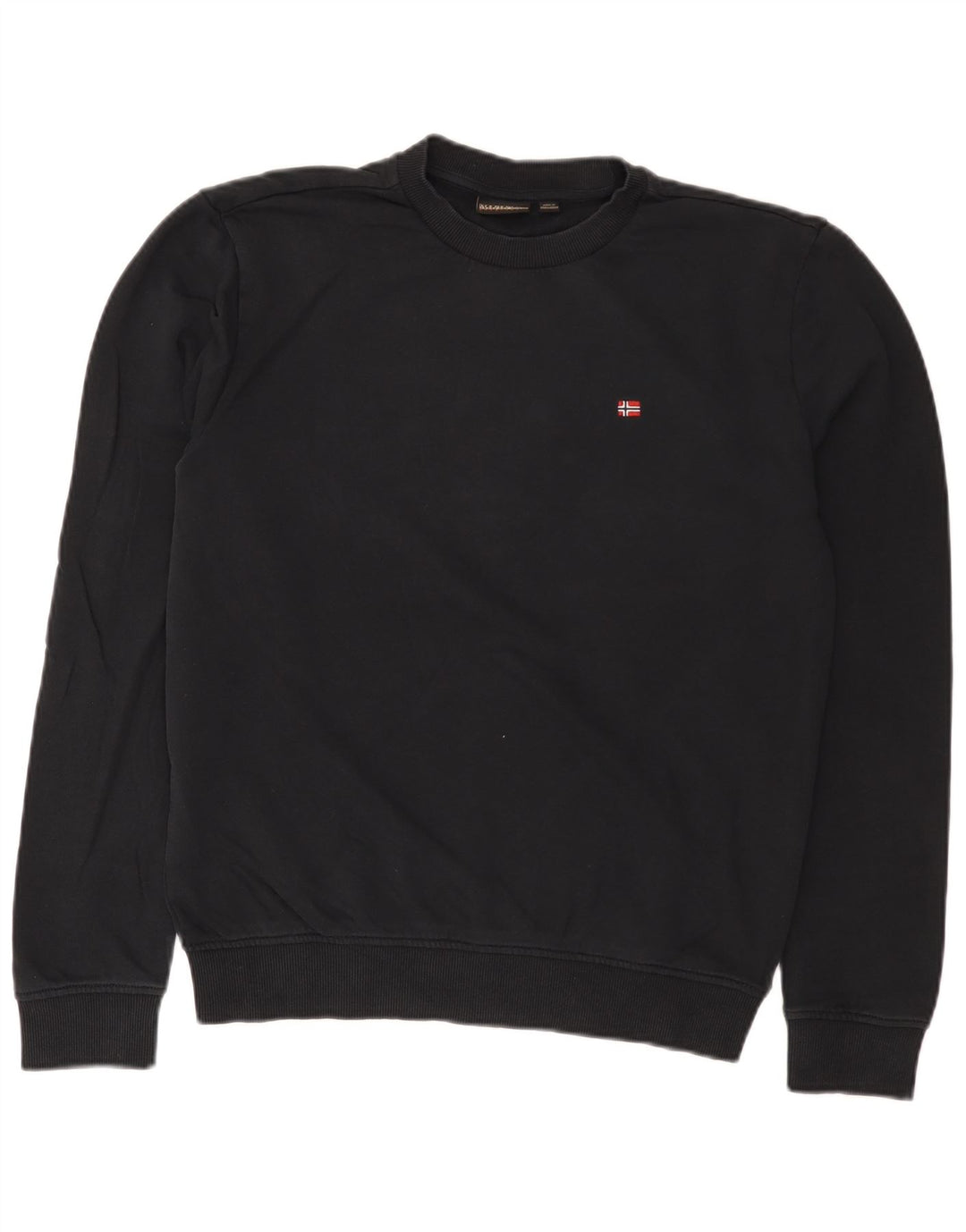 Napapijri Herre Sweatshirt Jumper Lille sort bomuld