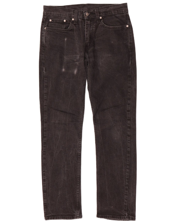 Levi's Herre 514 lige jeans W31 L32 sort bomuld