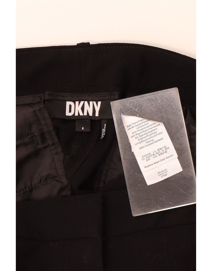 DKNY Dame Slim Chino Bukser US 6 Medium W32 L29 Sort Polyester