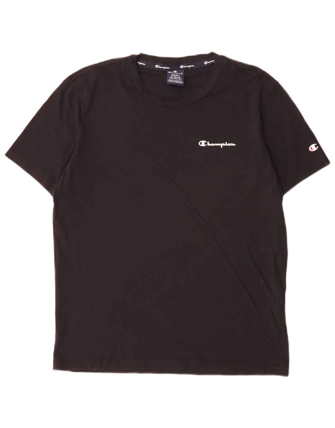 Champion herre T-shirt top lille sort bomuld