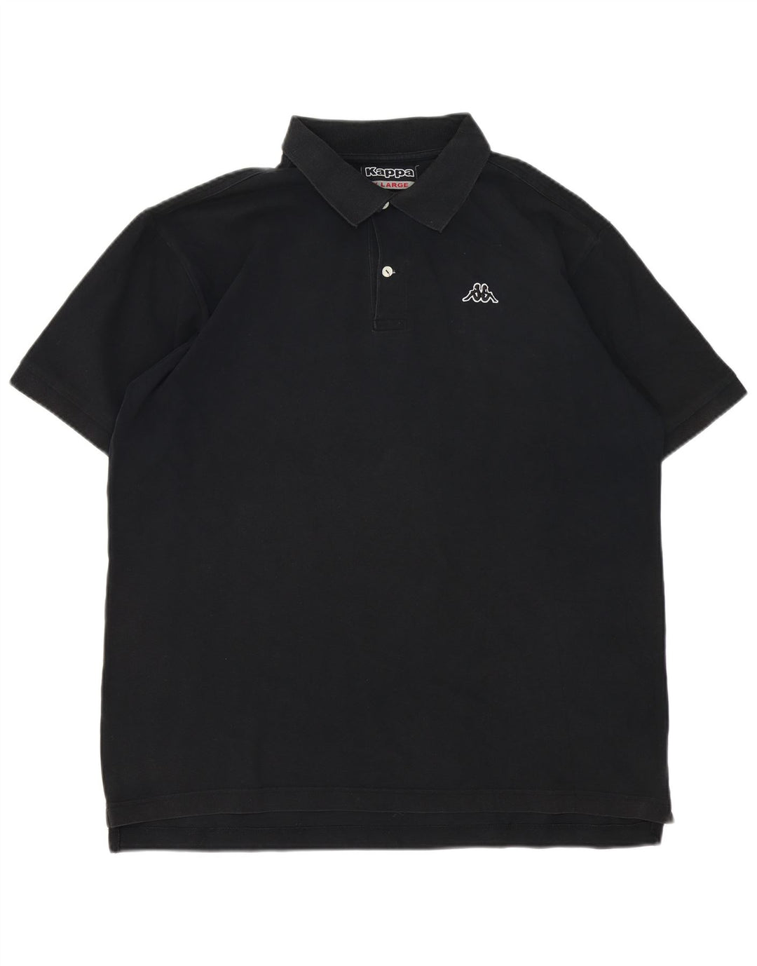 KAPPA herre poloshirt XL sort bomuld