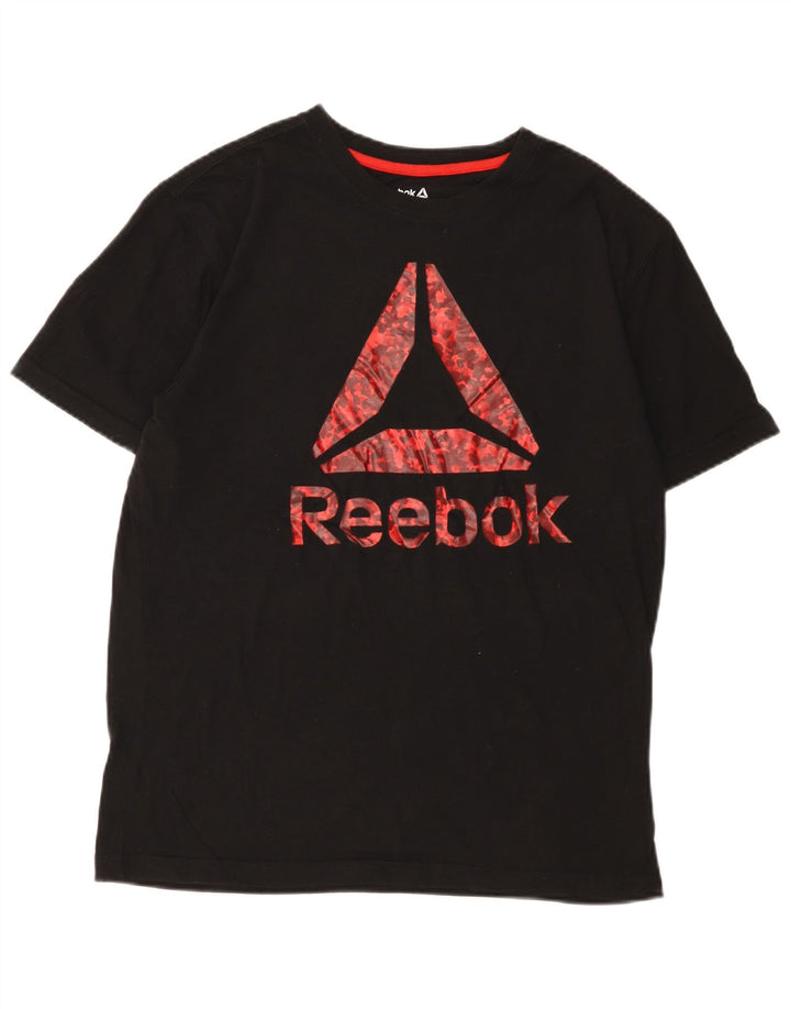 Reebok Herre grafisk T-shirt top lille sort bomuld