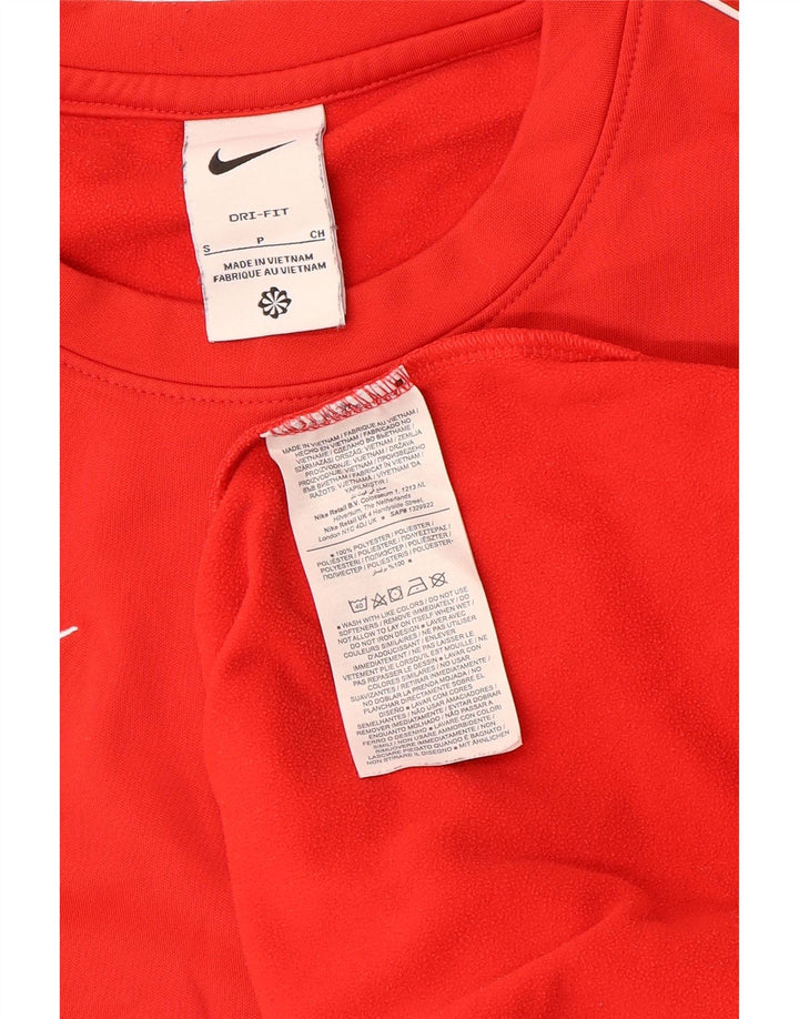 Nike Herre Dri Fit Top Langærmet Lille Rød Polyester