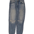 ZARA Womens High Rise Distressed Tapered Jeans EU 40 Medium W30 L28 Blue Vintage Zara and Second-Hand Zara from Messina Hembry 