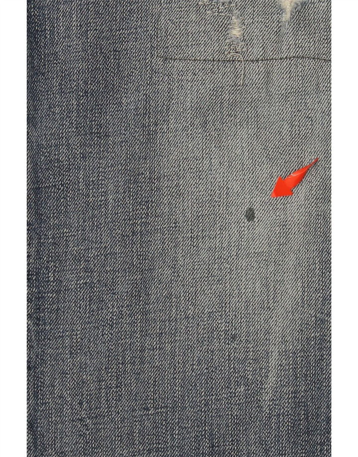 TOMMY HILFIGER Mens Sin Distressed Slim Jeans W36 L34 Blue Cotton